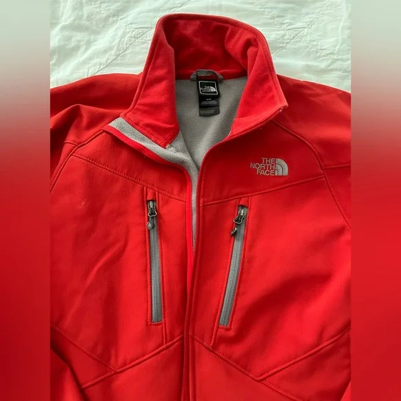Red Northface warm jacket